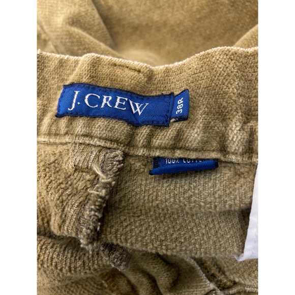 J Crew Womens Corduroy Pants Size 38R green mustard Cotton Classic Fit - Picture 10 of 10